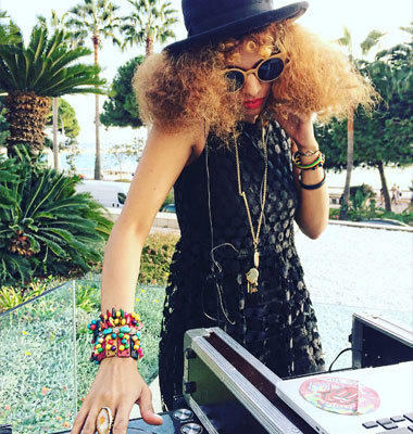 DJ Joyful performing at Mipcom Cannes